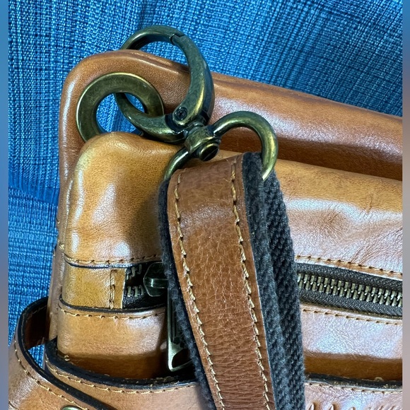 Patricia Nash Crossbody Leather Bag - Preloved in Camel - Picture 3 of 15